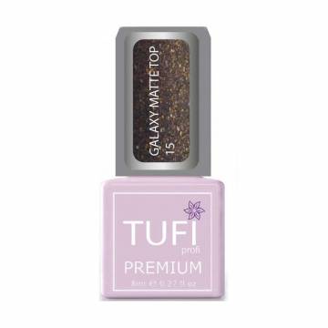 Топ для гель-лака Tufi profi Premium Galaxy Matte Top 15 Цефей, 8 мл Топ для гель-лака Tufi profi Premium Galaxy Matte Top 15 Цефей, 8 мл
