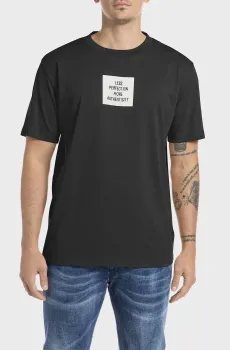 Мужская черная футболка Черный S Replay M6934 .000.23732P