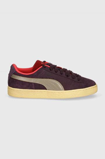 Замшевые кроссовки Puma Suede Play Paris цвет фиолетовый 398190 Замшевые кроссовки Puma Suede Play Paris цвет фиолетовый 398190