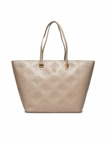Tommy Hilfiger Сумка Th Refined Tote Mono AW0AW15726 Бежевий