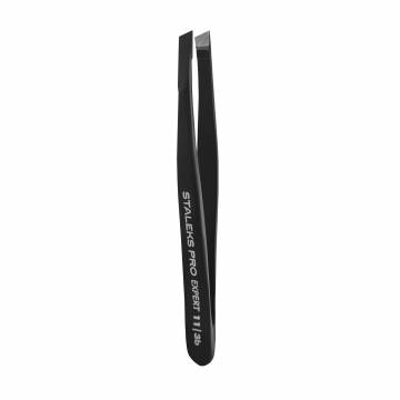 Пинцет для бровей Staleks PRO Expert 11 Type 3 широкие скошенные кромки, черный (ТЕ-11/3) Пинцет для бровей Staleks PRO Expert 11 Type 3 широкие скошенные кромки, черный (ТЕ-11/3)