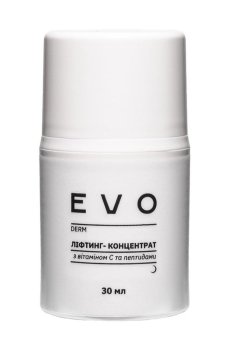 Уценка! Лифтинг-концентрат для лица EVO derm с витамином С и пептидами, 30 мл