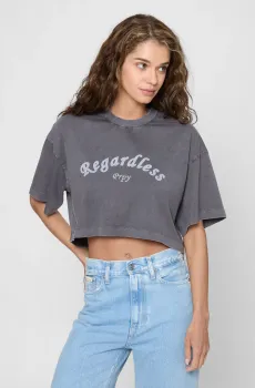 Женская серая футболка Серый M PRPY PWTSHGOK0031