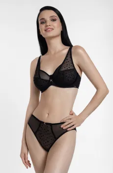 Женский черный бюстгальтер Черный 85C MARC&ANDRE S24-0751-08-FCS-LY