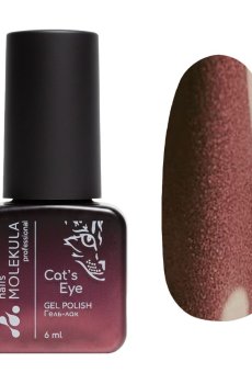 Гель-лак для ногтей Nails Molekula Professional Ceramic Cats Eye Gel Polish CC09, 6 мл
