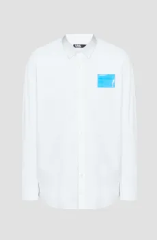 Мужская белая рубашка Белый XL Karl Lagerfeld 532600.605933;10