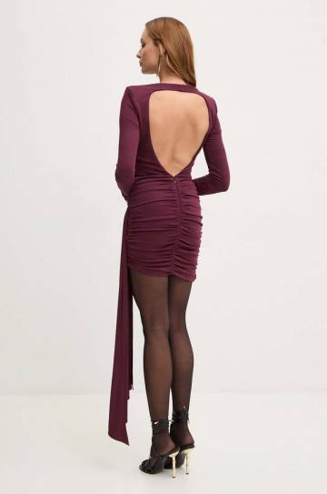 Платье Elisabetta Franchi цвет бордовый mini облегающая AB71947E2 Платье Elisabetta Franchi цвет бордовый mini облегающая AB71947E2