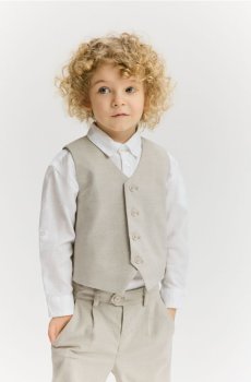 Reserved - Елегантний жилет - бежевий - 341HR-80X