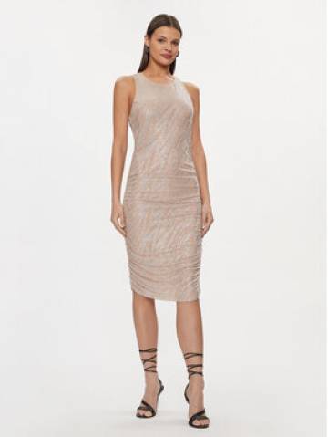 Patrizia Pepe Коктейльна сукня 8A1324/J197-B799 Бежевий Slim Fit Patrizia Pepe Коктейльна сукня 8A1324/J197-B799 Бежевий Slim Fit