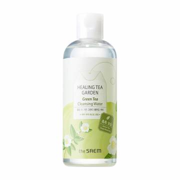 Очищающая вода для лица The Saem Healing Tea Garden Green Tea Cleansing Water с экстрактом зеленого чая, 300 мл Очищающая вода для лица The Saem Healing Tea Garden Green Tea Cleansing Water с экстрактом зеленого чая, 300 мл