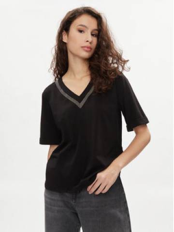 Liu Jo Футболка TA4101 JS003 Чорний Regular Fit Liu Jo Футболка TA4101 JS003 Чорний Regular Fit