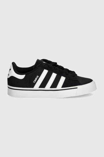 Детские кожаные кроссовки adidas Originals CAMPUS VULC цвет чёрный IH8038 Детские кожаные кроссовки adidas Originals CAMPUS VULC цвет чёрный IH8038