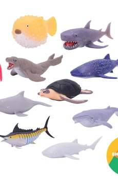 Стретч-игрушка сюрприз в виде животного Sbabam Legend Of Animals Макси хранители океана, от 3 лет (106/CN24)