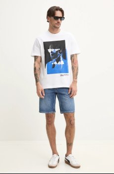 Хлопковая футболка Karl Lagerfeld Jeans