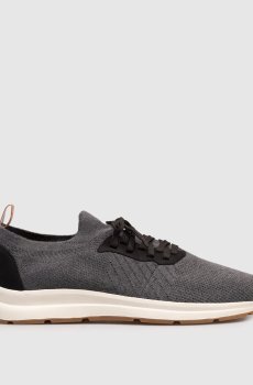 Серые комбинированные кроссовки