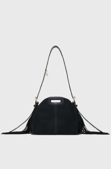 Женская черная замшевая сумка Miss M Черный ONESIZE MAJE MFASA01473_Black