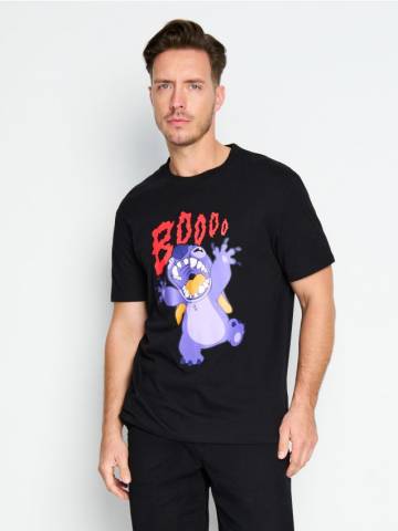 Футболка comfort fit Stitch - чорний Футболка comfort fit Stitch - чорний