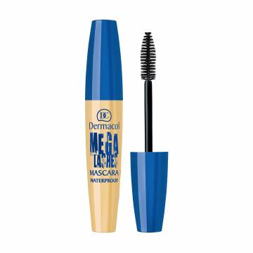 Водостойкая тушь для ресниц Dermacol Mega Lashes с панорамным эффектом, черная, 13 мл Водостойкая тушь для ресниц Dermacol Mega Lashes с панорамным эффектом, черная, 13 мл