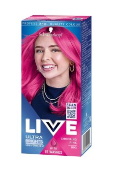 Полустойкая крем-краска для волос Schwarzkopf LIVE Ultra Brights 093 Shoking Pink, 60 мл