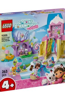 Конструктор LEGO Gabbys Dollhouse Гора сладостей и сад Китти, 263 детали, от 4 лет (11205)