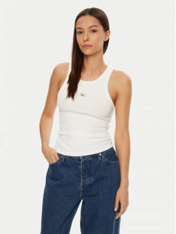 Calvin Klein Jeans Топ J20J224762 Білий Slim Fit Calvin Klein Jeans Топ J20J224762 Білий Slim Fit