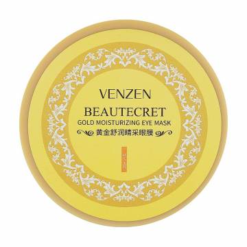 Гидрогелевые патчи для кожи вокруг глаз Venzen Gold Moisturizing Eye Mask с экстрактом золота и спирулины, 60 шт Гидрогелевые патчи для кожи вокруг глаз Venzen Gold Moisturizing Eye Mask с экстрактом золота и спирулины, 60 шт