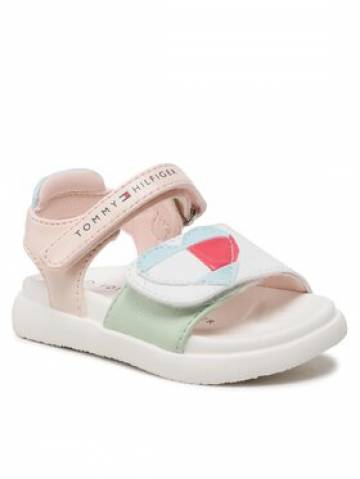 Tommy Hilfiger Босоніжки Strass Heart Velcro Sandal 1A2-32754-1355 M Білий Tommy Hilfiger Босоніжки Strass Heart Velcro Sandal 1A2-32754-1355 M Білий