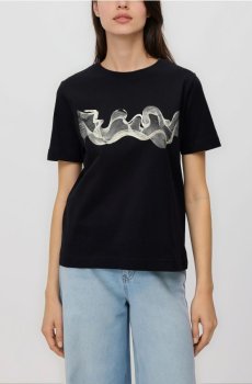 Reserved - Футболка з принтом - чорний - 194HT-99X