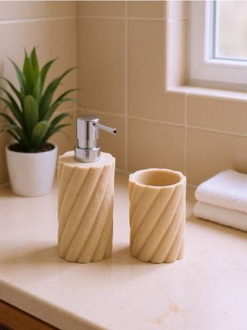 Дозатор для мила - бежевий