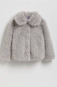 Reserved - Куртка зі штучним хутром i коміром - світло-сірий - 417HR-09X