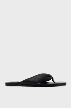 Женские черные кожаные вьетнамки Черный 36 Bimba Y Lola 231BZ0748.T1000