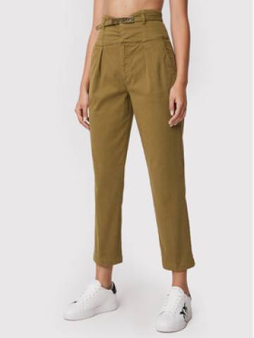 Pinko Штани з тканини Ariel 1J10YP Y848 Зелений Regular Fit Pinko Штани з тканини Ariel 1J10YP Y848 Зелений Regular Fit