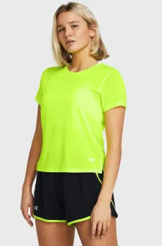 Женская желтая футболка UA LAUNCH SHORTSLEEVE Желтый M Under Armour 1382434-731