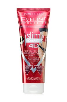 Термоактивный антицеллюлитный крем-гель Eveline Cosmetics Slim Extreme 4D Spa для коррекции фигуры, 250 мл