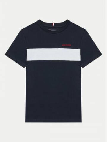 Tommy Hilfiger Футболка Colorblock KB0KB09142 Cиній Regular Fit Tommy Hilfiger Футболка Colorblock KB0KB09142 Cиній Regular Fit