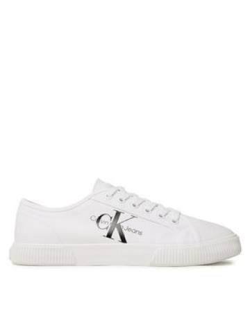 Calvin Klein Jeans Кросівки Essential Vulcanized 1 YM0YM00306 Білий Calvin Klein Jeans Кросівки Essential Vulcanized 1 YM0YM00306 Білий