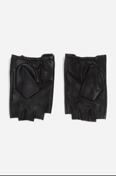 Кожаные митенки Karl Lagerfeld