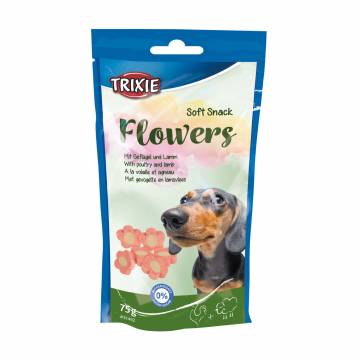 Лакомство для собак Trixie Flowers Soft Snack ягненок и курица, 75 г Лакомство для собак Trixie Flowers Soft Snack ягненок и курица, 75 г