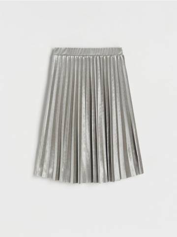 Reserved - Плісирована спідниця - світло-сірий - 1122W-09X