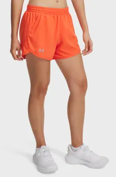 Женские оранжевые шорты UA Fly By 3 Shorts Оранжевый S Under Armour 1382438-847