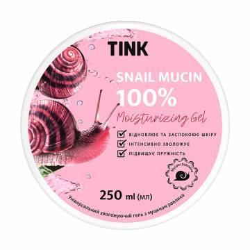 Универсальный увлажняющий гель Tink с муцином улитки, 250 мл Универсальный увлажняющий гель Tink с муцином улитки, 250 мл