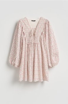 Reserved - Сукня міді з запахом на декольте - різнобарвний - 874KI-MLC