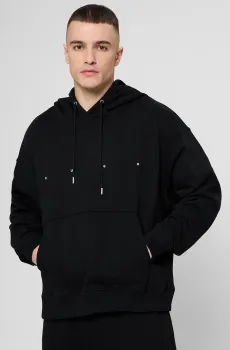 Мужское черное худи Черный XXL HUGO 50553348;001