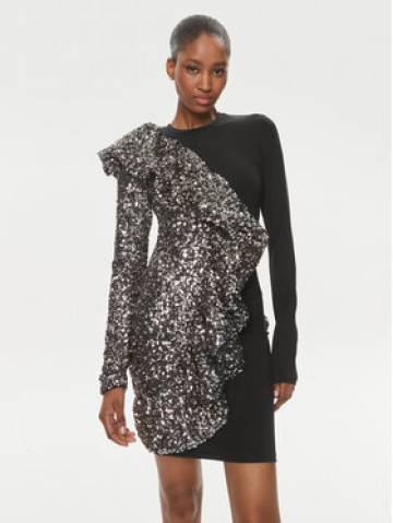 ROTATE Коктейльна сукня 112206100 Чорний Regular Fit