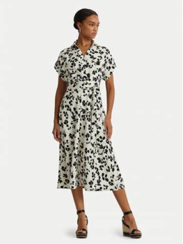 Lauren Ralph Lauren Сукня-сорочка 250932707001 Écru Regular Fit Lauren Ralph Lauren Сукня-сорочка 250932707001 Écru Regular Fit
