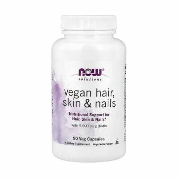 Комплекс Волосы, кожа и ногти NOW foods Solutions Vegan Hair, Skin & Nails, 90 вегетарианских капсул Комплекс Волосы, кожа и ногти NOW foods Solutions Vegan Hair, Skin & Nails, 90 вегетарианских капсул