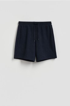 Reserved - Структуровані шорти регулярного крою - темно-синій - 325EF-59X