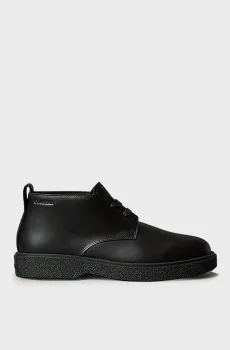 Мужские черные кожаные дезерты RUBBER Черный 43 Calvin Klein HM0HM01988