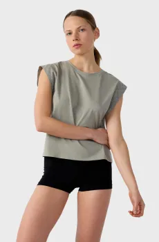 Женская оливковая футболка IDER Оливковый S Etam 6550433