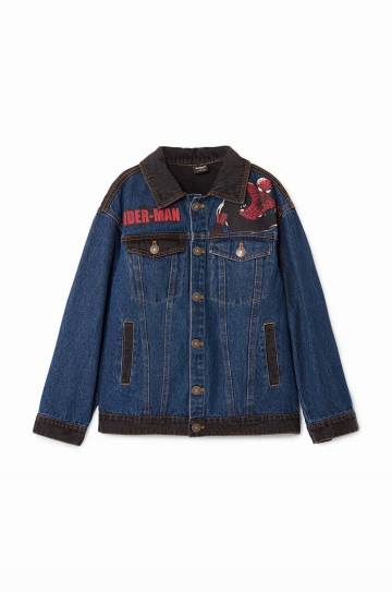 Детская джинсовая куртка Desigual SPIDERMAN цвет синий 24WBED02 Детская джинсовая куртка Desigual SPIDERMAN цвет синий 24WBED02